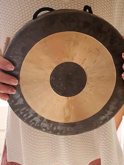 Gong de percusión metal 25 cm