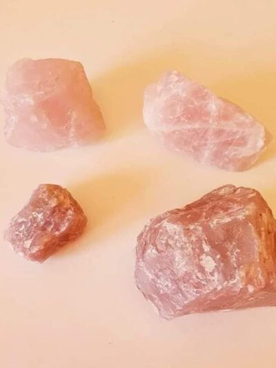 Cuarzo rosa Mineral en bruto