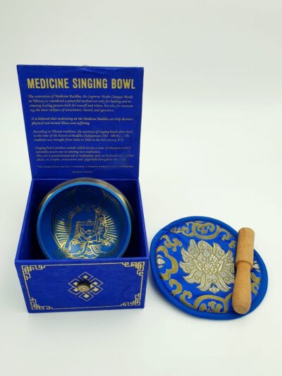 Cuenco tibetano Buda de la medicina (Azul)
