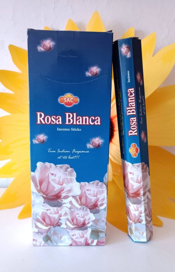 Incienso Rosa Blanca Aromaterapia