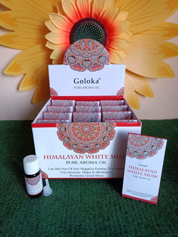 Aceite esencial Goloka Musk blanco del Himalaya Aromaterapia