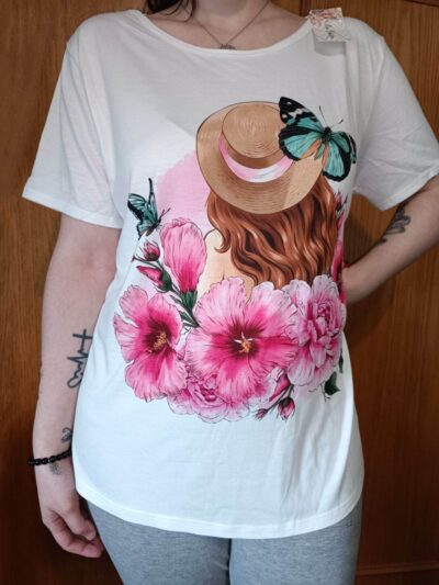Camiseta flor de almendro