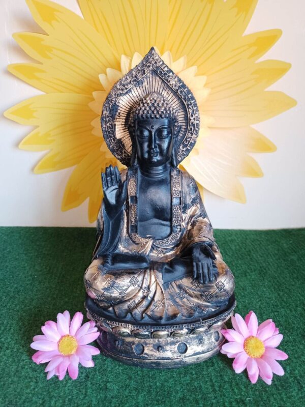 Buda dorado y negro 31×20 Budistas