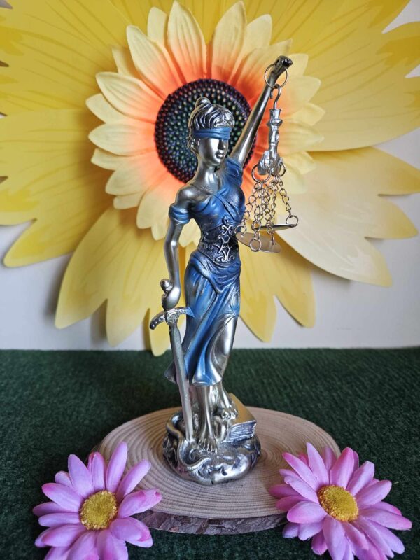 Figura Diosa de la justicia azul Ángeles/Dioses y Santos