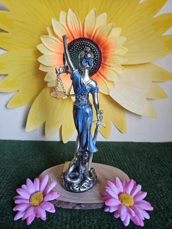 Figura Diosa de la justicia azul Ángeles/Dioses y Santos